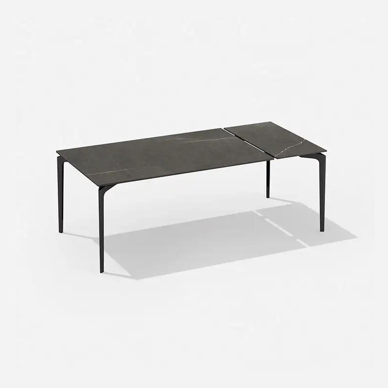 AllSize Extendible Rectangular Table with Top and Extension in Porcelain Stoneware - Zzue Creation