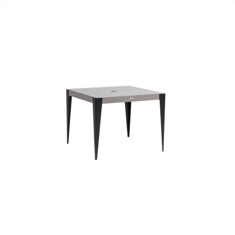 Genval 38" Square Dining Table w/ Umbrella Hole - Zzue Creation