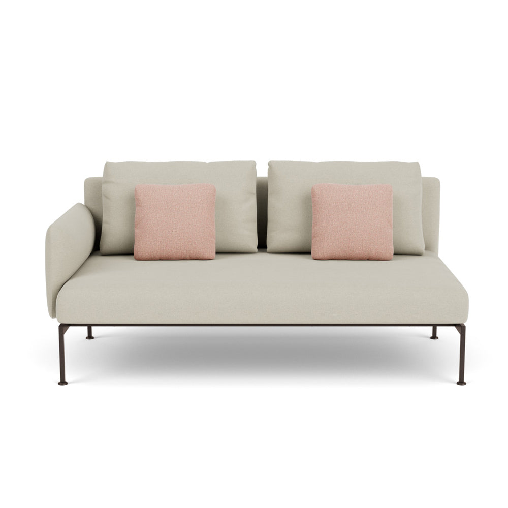 Layout Two Seater Sofa with Low Right Arm - Zzue Creation