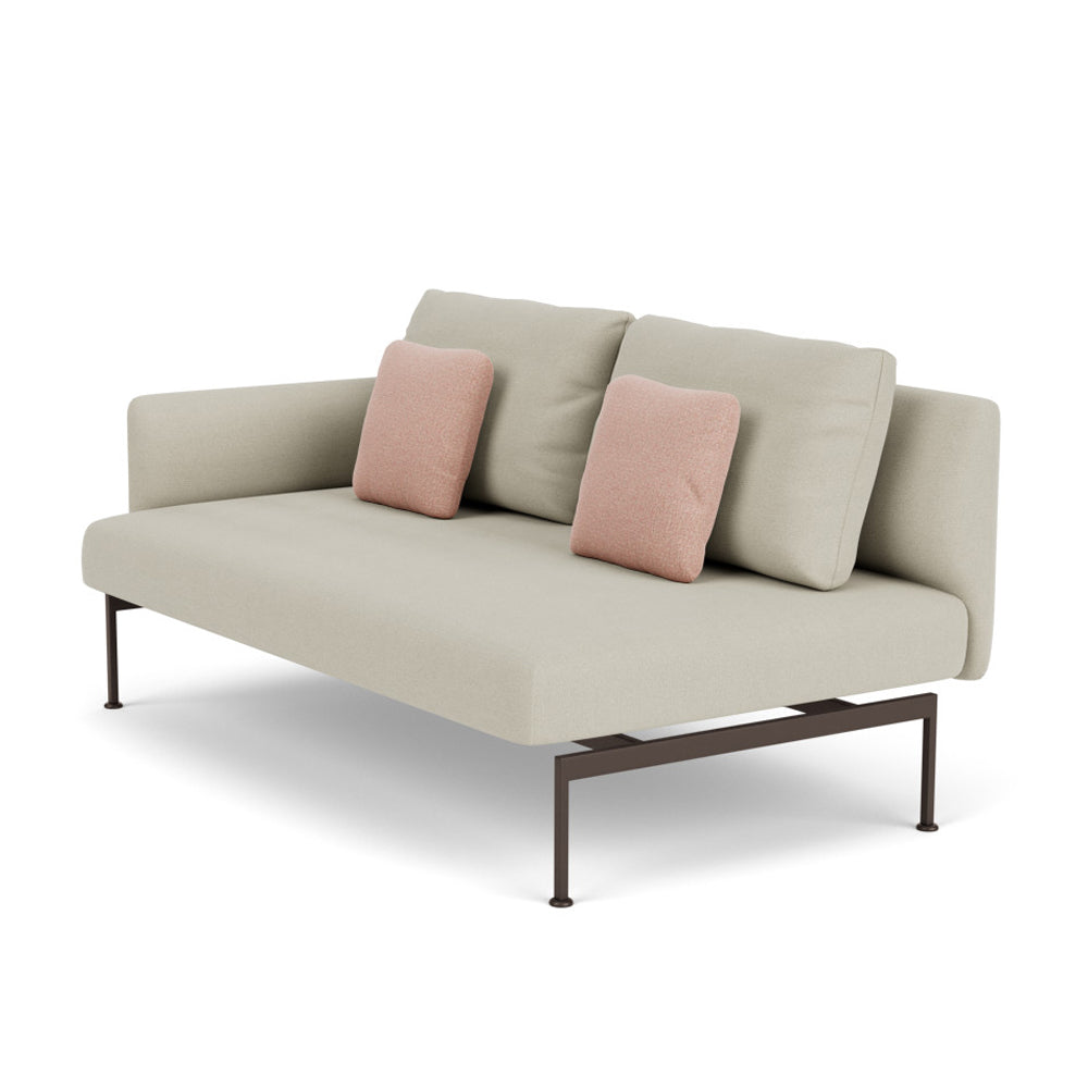 Layout Two Seater Sofa with Low Right Arm - Zzue Creation
