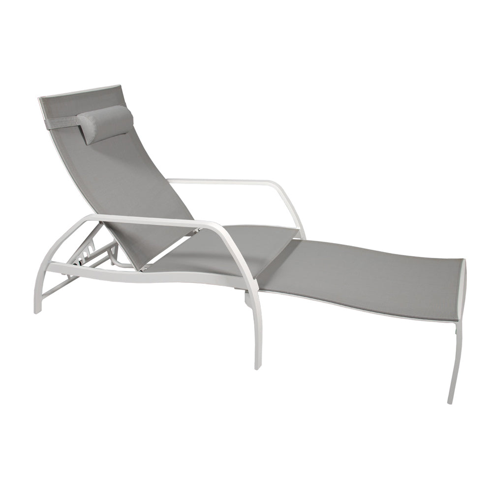 Vedia Deckchair with Footstool and Headrest - Zzue Creation
