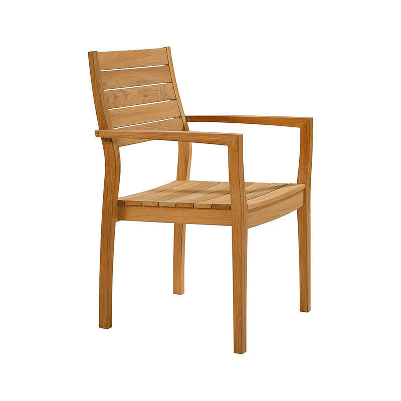 Horizon Armchair with Teak Seat & Back - Zzue Creation