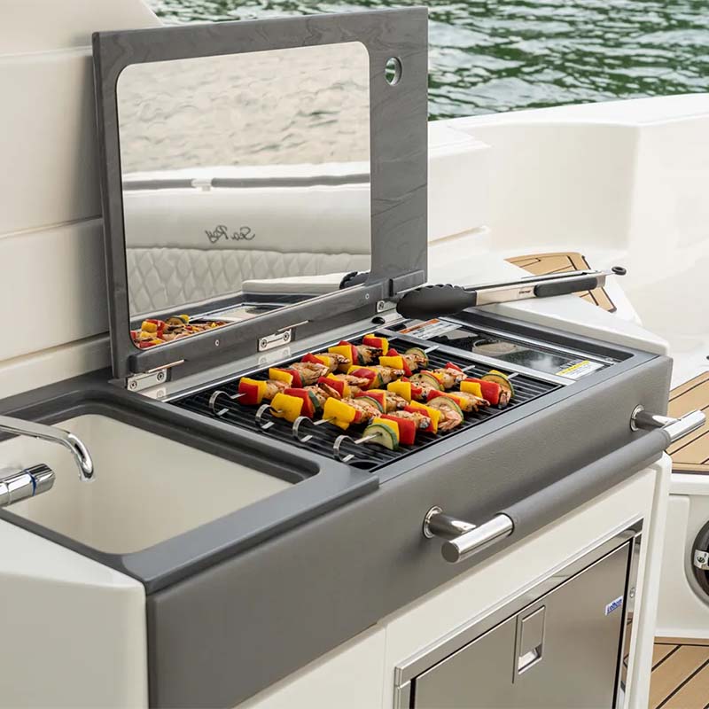 No Lid Electric Grill Touch Control - Zzue Creation