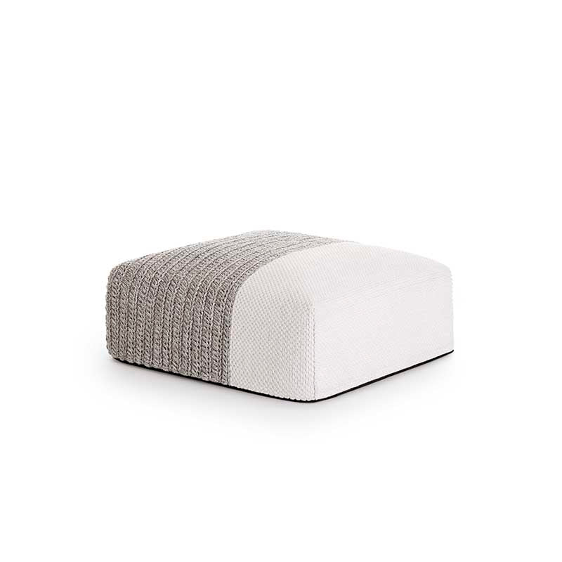 Mangas Outdoor Pouf 1. White - Zzue Creation