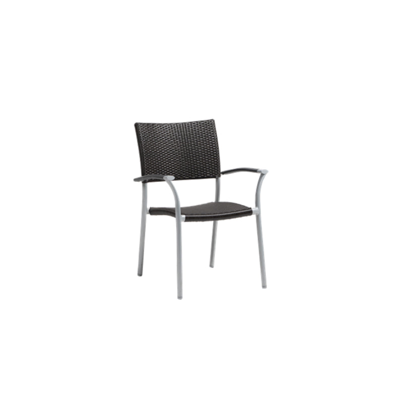 New Roma Stacking Arm Chair w/Aluminium Armrest - Zzue Creation