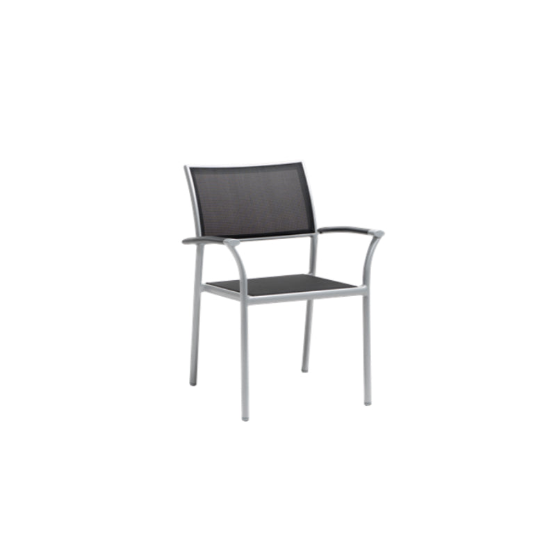 New Roma (Sling) Stacking Arm Chair w/ Aluminium Arm - Zzue Creation