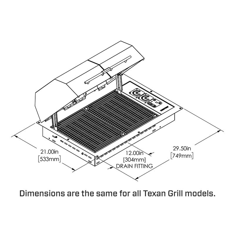 Texan Electric Grill Touch Control with Split Lid - Zzue Creation