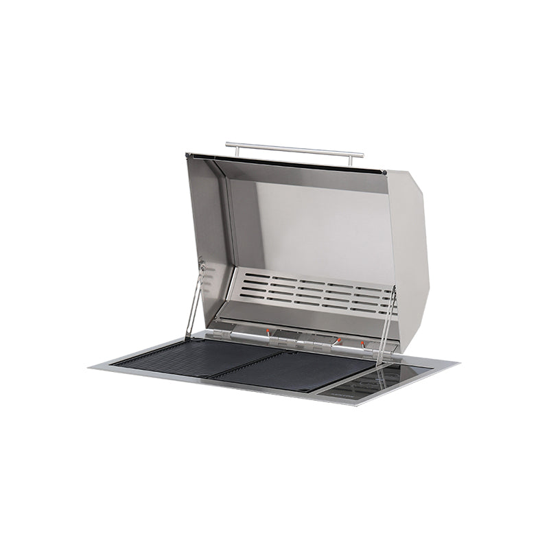 Texan Electric Grill Touch Control with Single Piece Lid - Zzue Creation