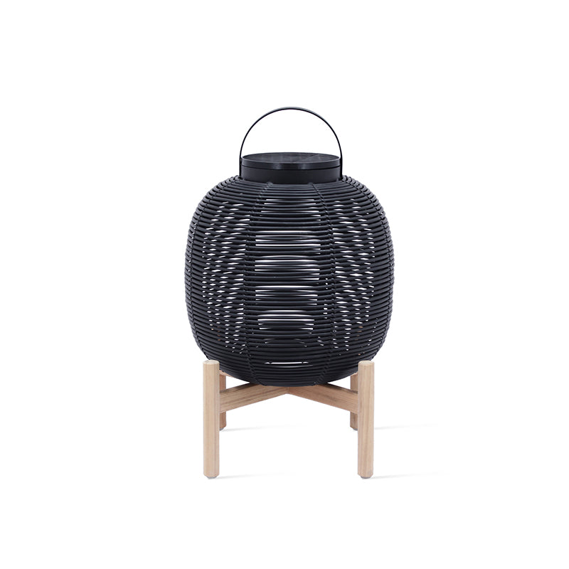 Tika Lantern Teak Base - Zzue Creation