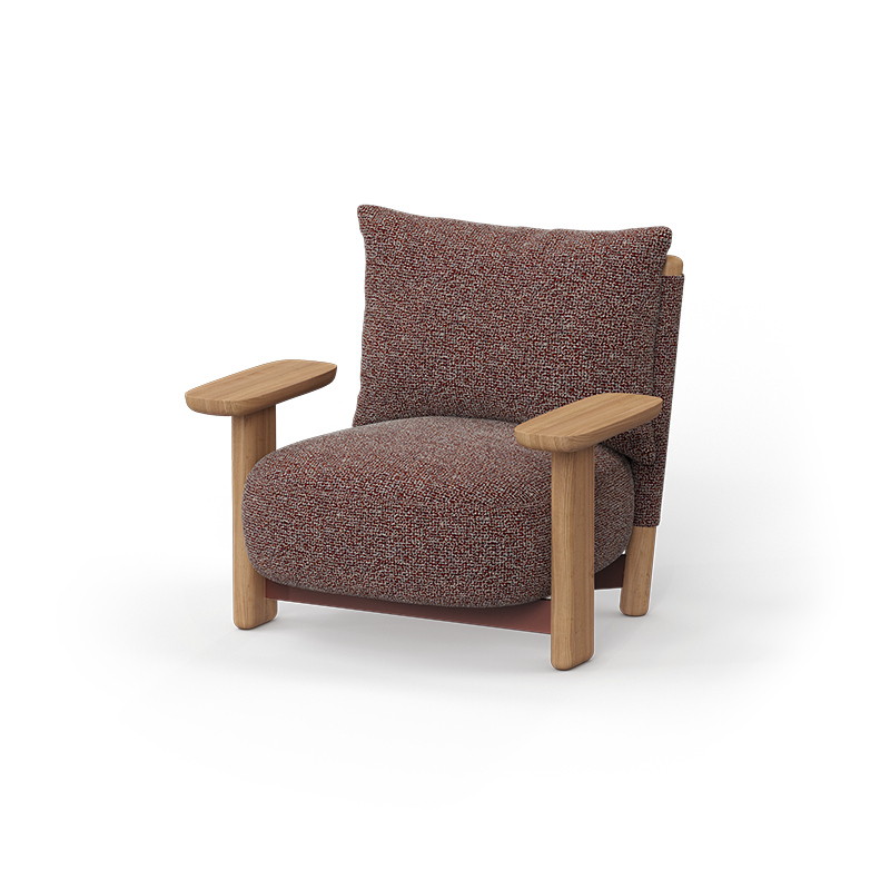 Milos Wood Lounge Chair - Zzue Creation