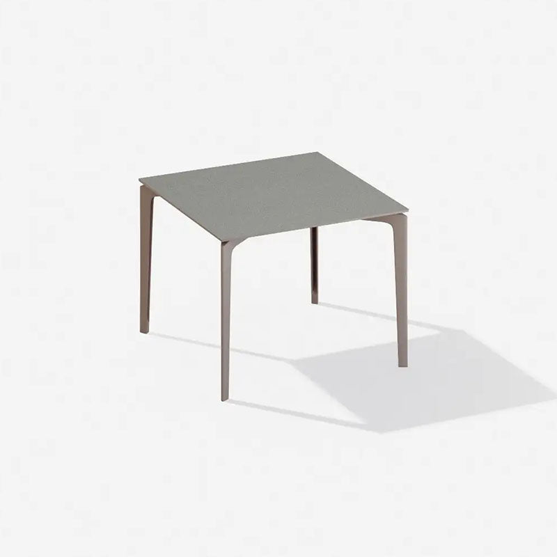 AllSize Square Table with Top in Speckled Aluminium - Zzue Creation