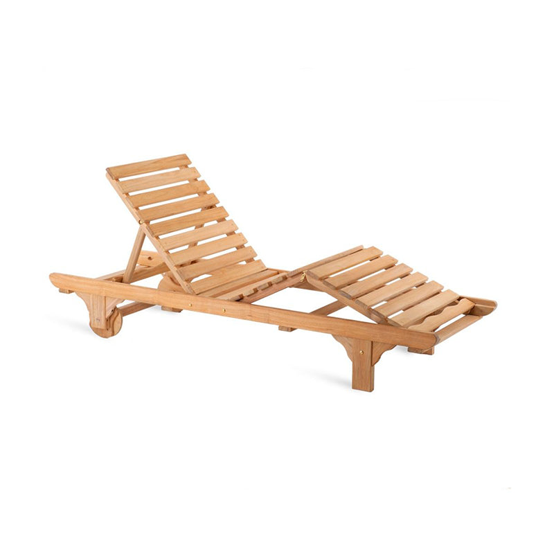 Chelsea Sunlounger in Teak - Zzue Creation