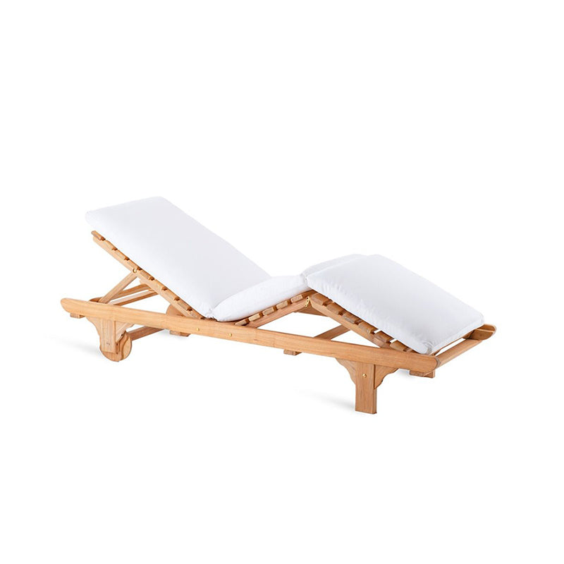 Chelsea Sunlounger in Teak - Zzue Creation