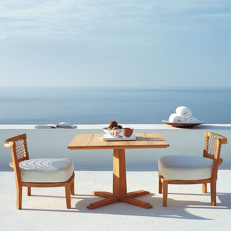 Synthesis Low Lounge Chair in teak and WaProLace - Zzue Creation