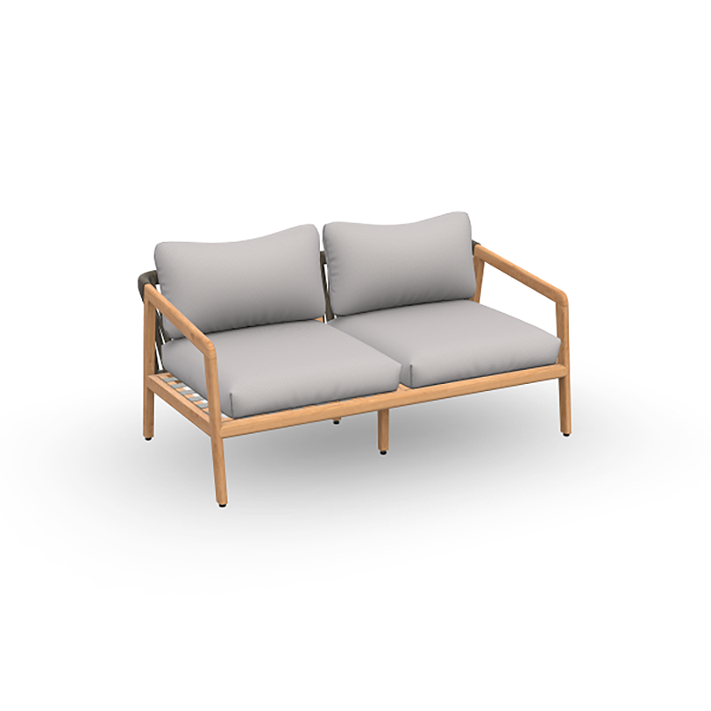 Ritz Teak Lounge Sofa 2S - Zzue Creation