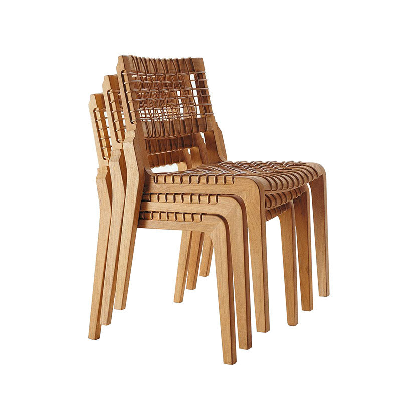 Synthesis Chair in teak and WaProLace - Zzue Creation