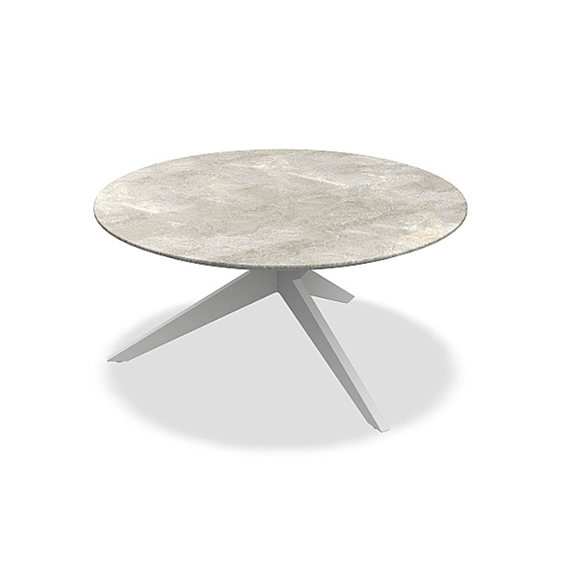 Yate Round Dining Table with Ceramic Tabletop - Zzue Creation