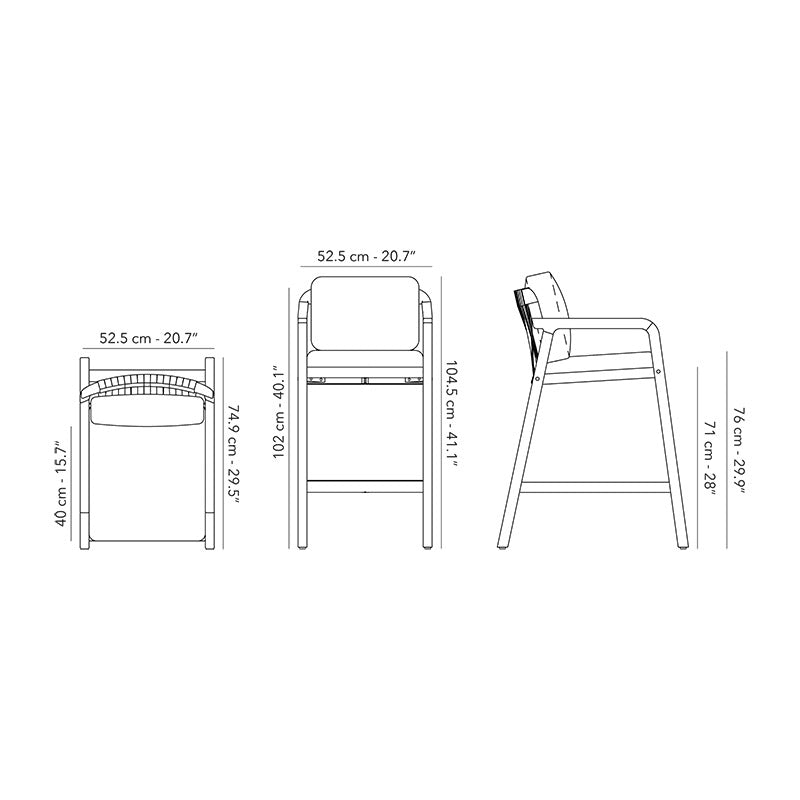 Flexx Bar Chair - Zzue Creation