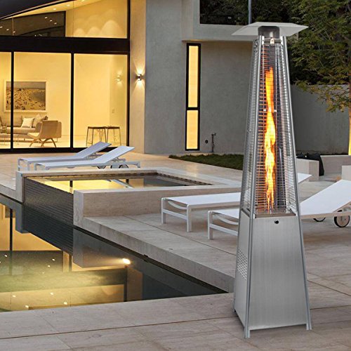 Stainless steel Pyramid Patio Gas Heater - Zzue Creation