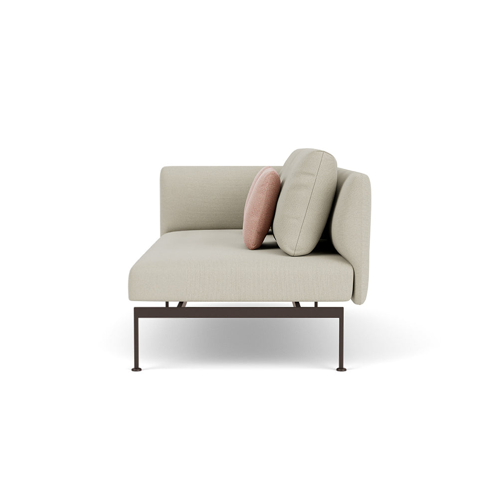Layout Two Seater Sofa with High Right Arm - Zzue Creation