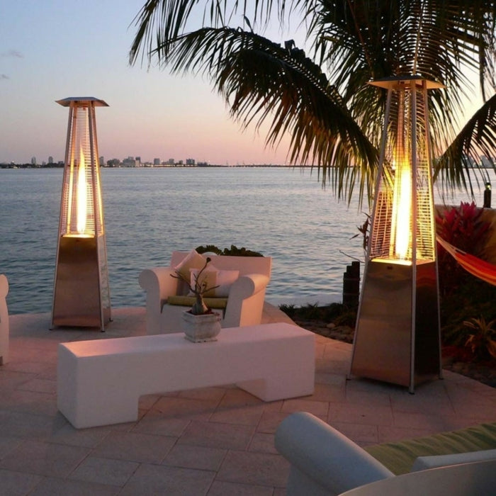 Stainless steel Pyramid Patio Gas Heater - Zzue Creation