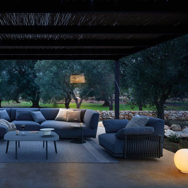 Solaris Armchair with Woven Pattern - Zzue Creation
