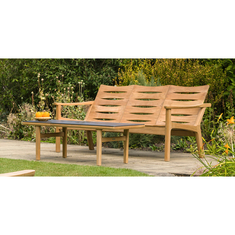 Monterey Deep Seating Three-seater Settee - Teak - Zzue Creation