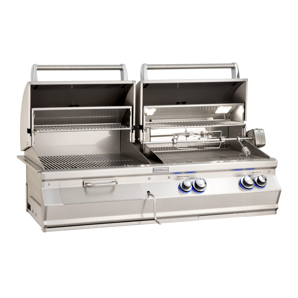 Aurora A830i Gas/Charcoal Combo Built-in Grill Head - Zzue Creation