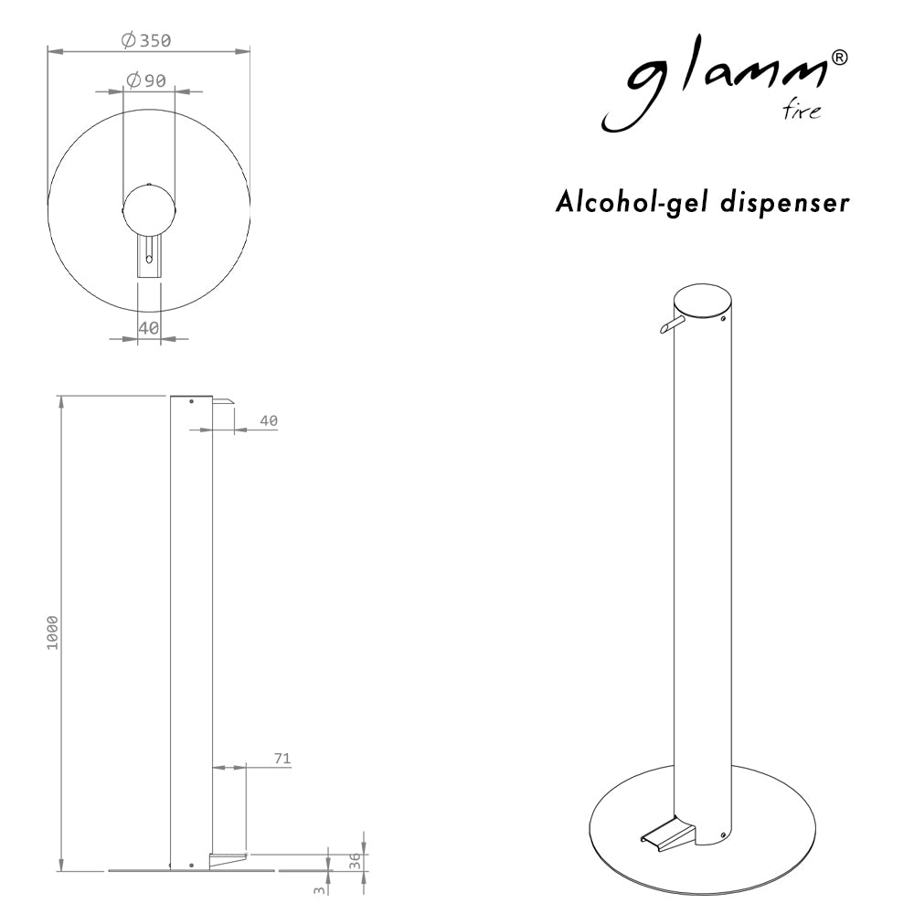 Alcohol-gel dispenser - Zzue Creation