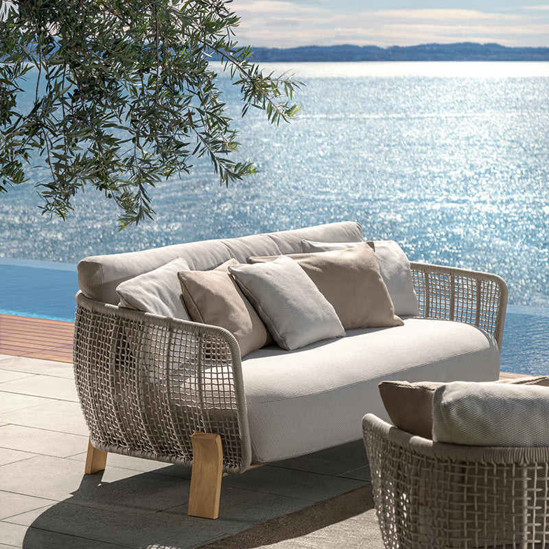 Argo Wood Sofa Love Seat - Zzue Creation