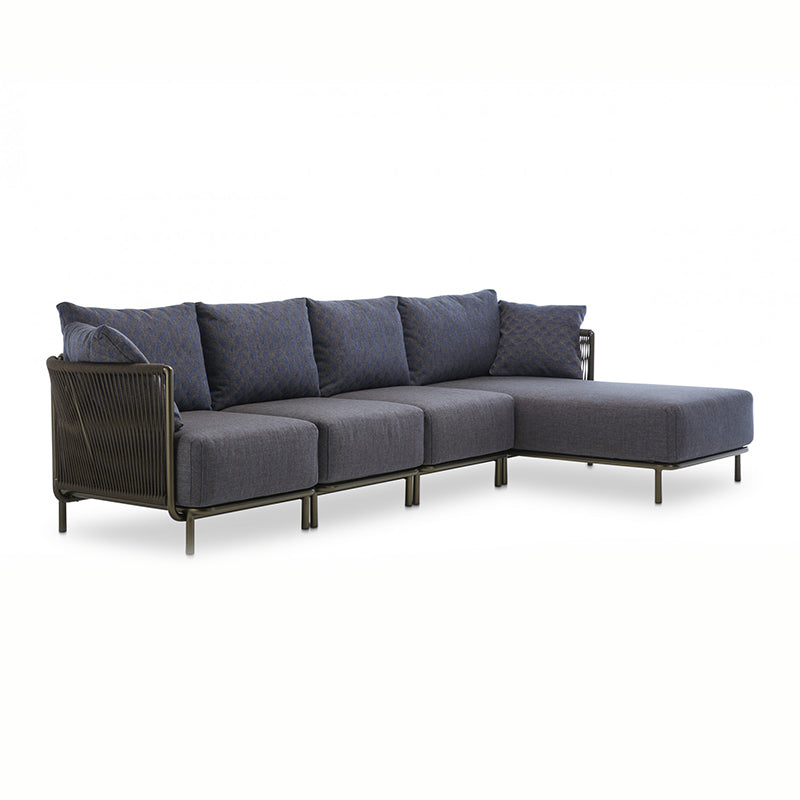 Queen Sectional Sofa with Longue - Zzue Creation