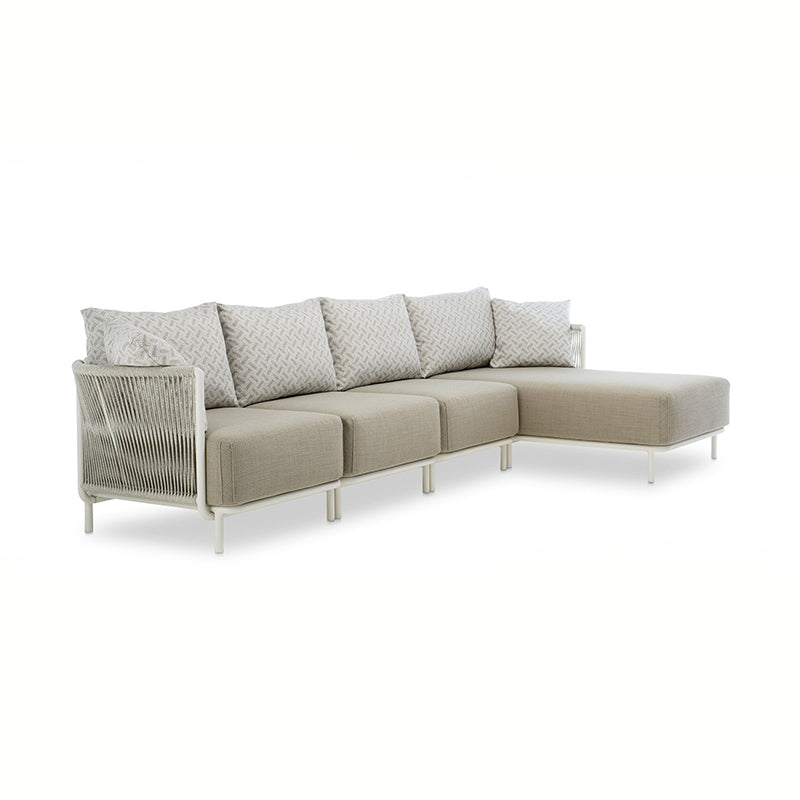 Queen Sectional Sofa with Longue - Zzue Creation