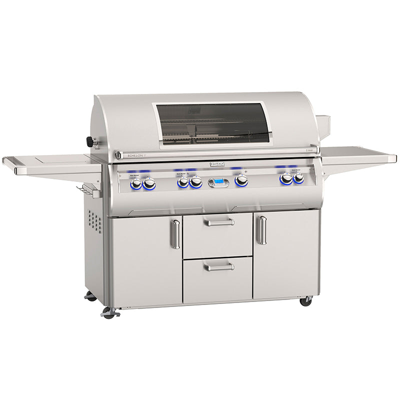 Echelon Diamond E1060s Portable Grill with Digital Thermometer And Flush Mounted Single Side Burner - Zzue Creation
