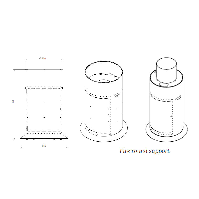 Fire Round - Zzue Creation