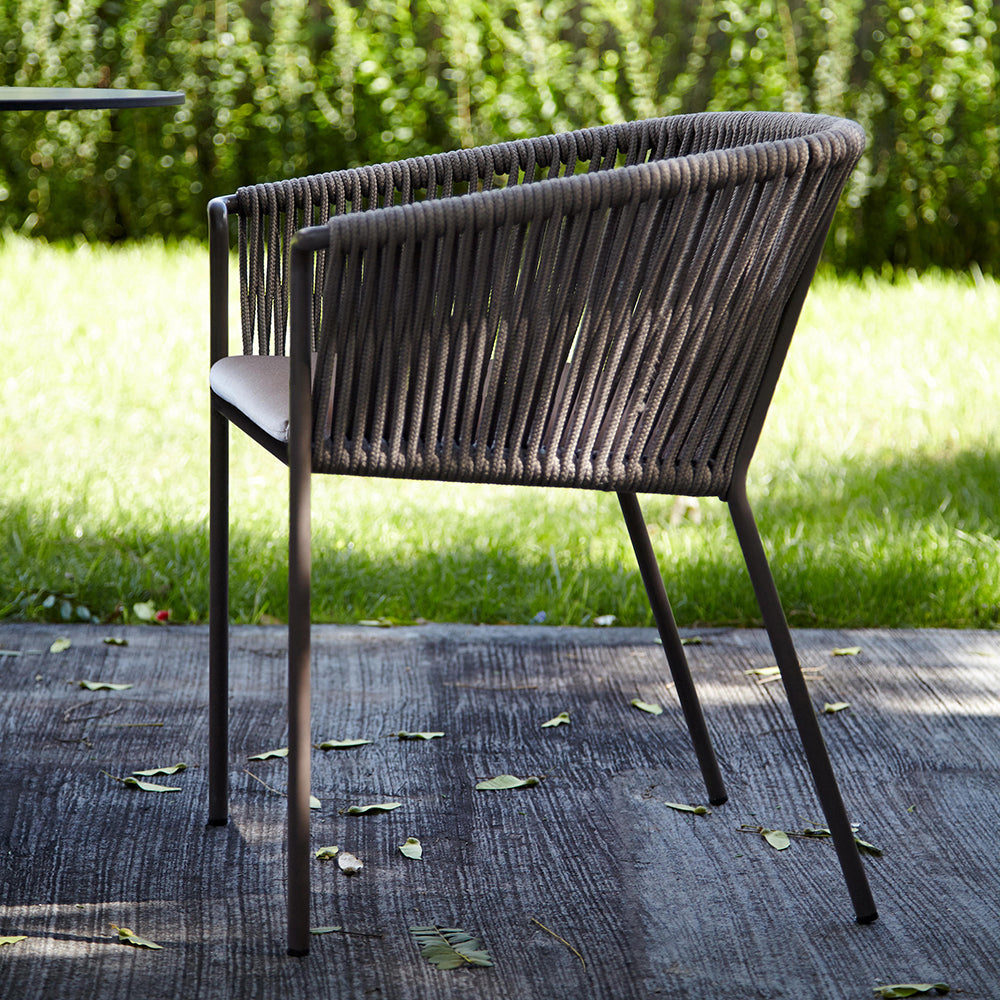 Weave High Back Dining Armchair - Zzue Creation