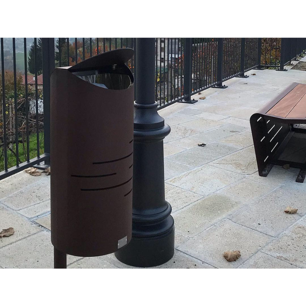Neo Rubbish Bin 015 (with Pole Bracket) - Zzue Creation