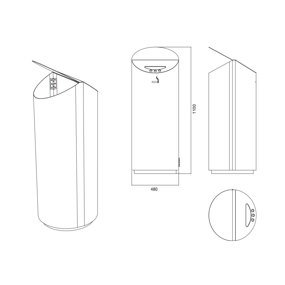 Neo Rubbish Bin 014 - Zzue Creation