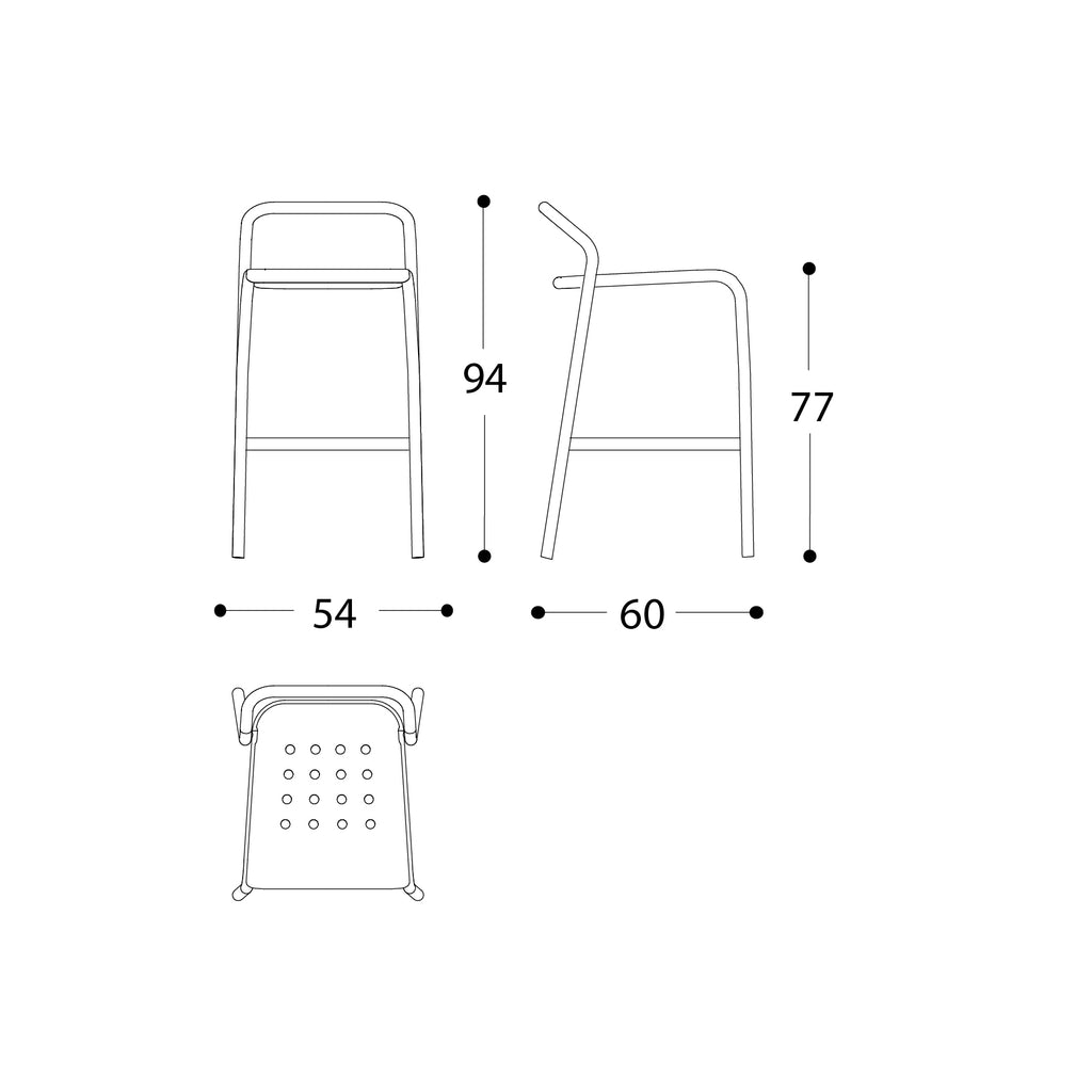 Noss Bar Stool - Zzue Creation