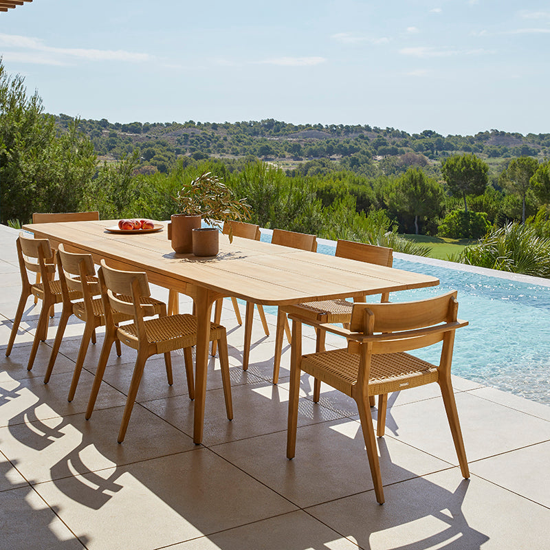 Paralel Extendable Rectangular Dining Table - Zzue Creation
