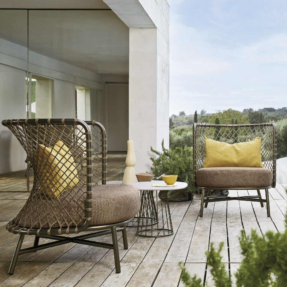 Charme Armchair in Bronze Frame - Zzue Creation