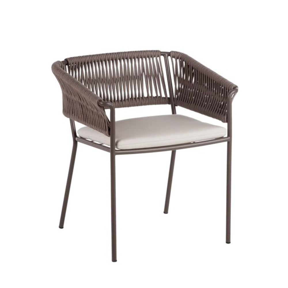 Weave Low Back Dining Armchair - Zzue Creation