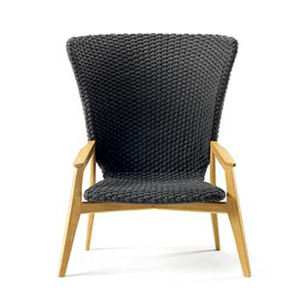 Knit High Back Lounge Armchair - Zzue Creation