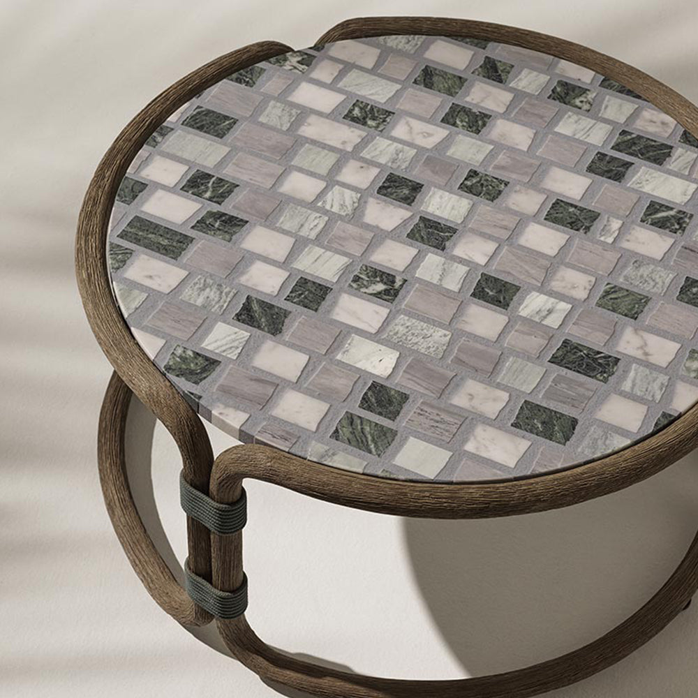 Rotin Large Round Coffee Table - Zzue Creation