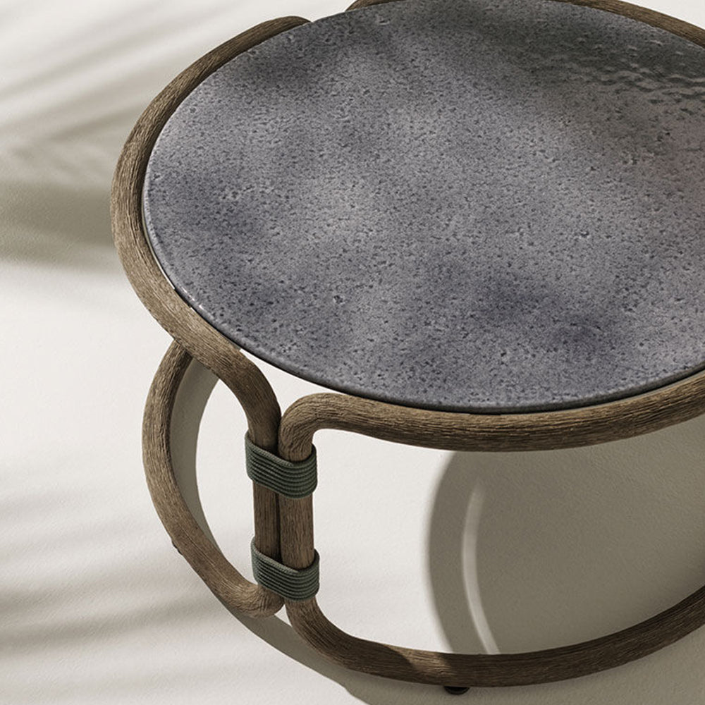 Rotin Large Round Coffee Table - Zzue Creation