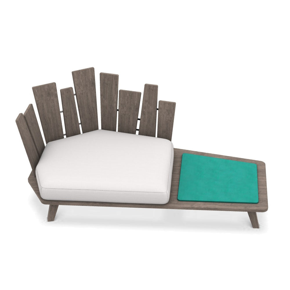 Rafael Lounge Armchair with Integrated Coffee Table (Left or Right Table) - Zzue Creation