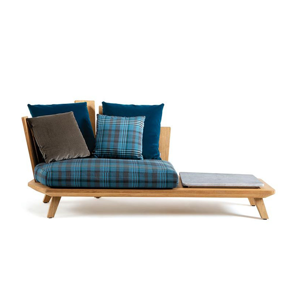 Rafael Lounge Armchair with Integrated Coffee Table (Left or Right Table) - Zzue Creation