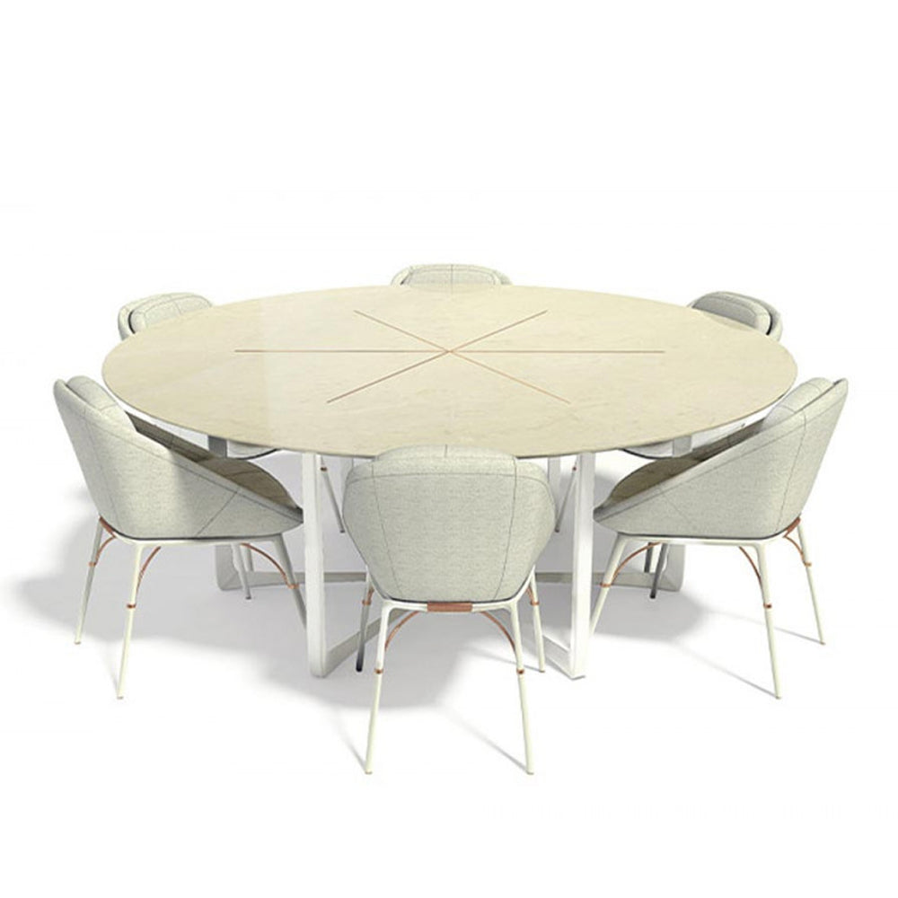 Nero Round Dining Table - Zzue Creation