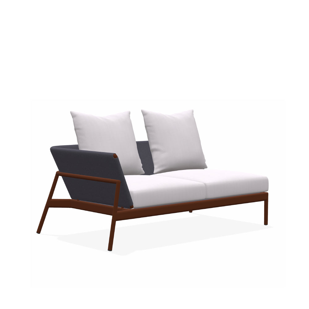 Piper 004 Sectional Two Seater Sofa with Right Arm - Zzue Creation