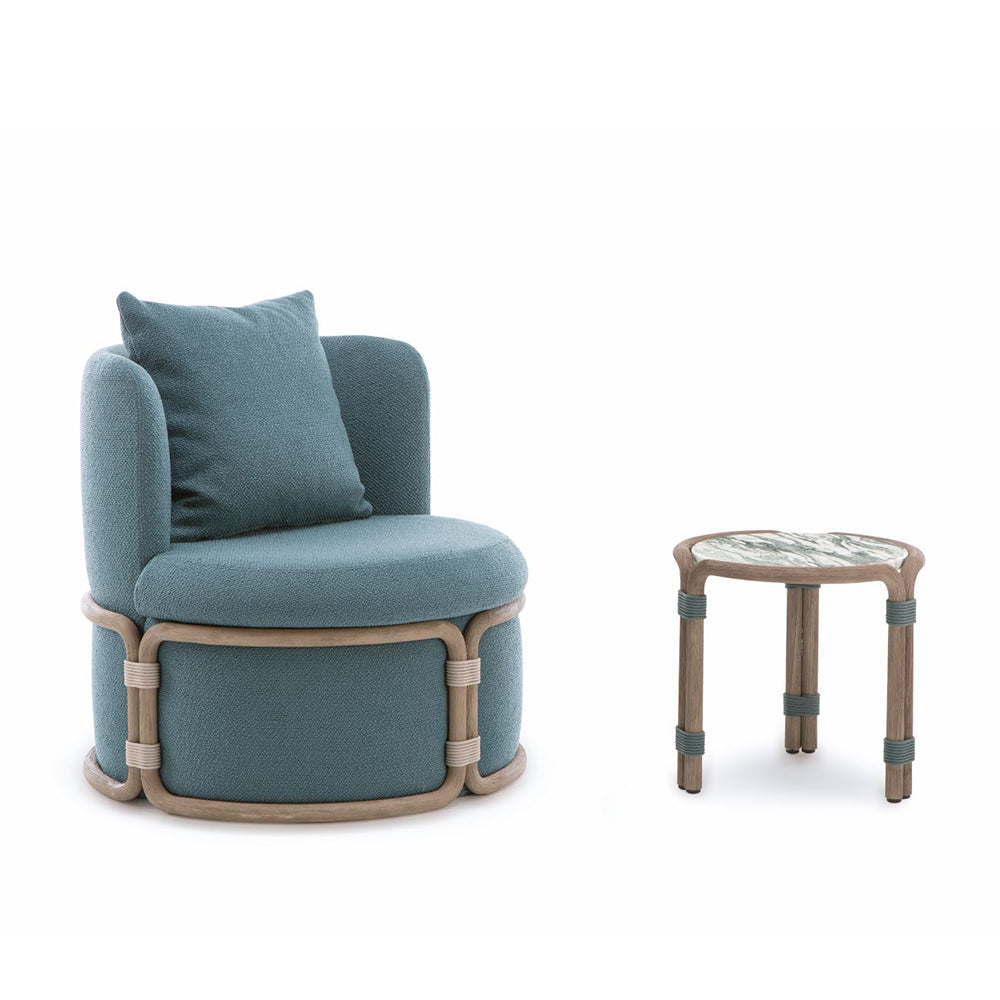 Rotin Small Round Coffee Table - Zzue Creation