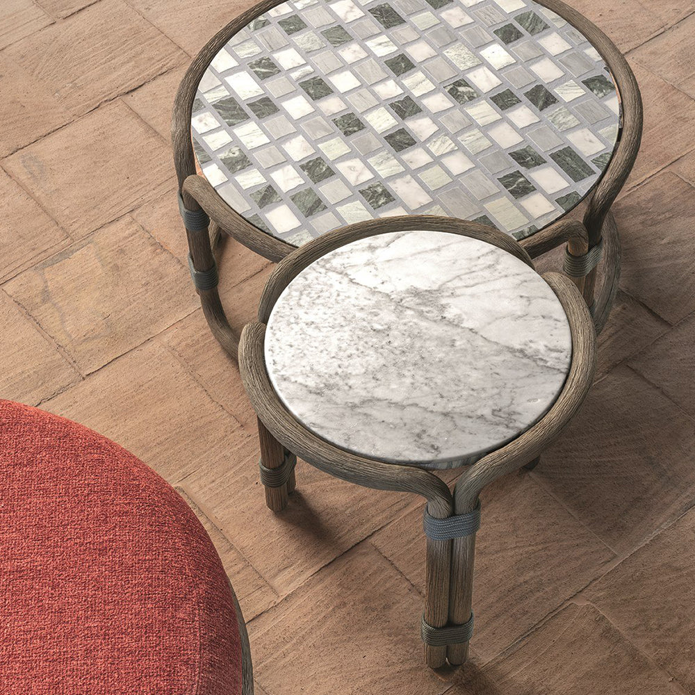 Rotin Large Round Coffee Table - Zzue Creation